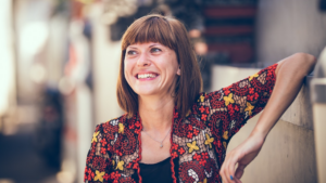 Young woman laughing